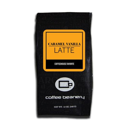 Caramel Vanilla Latte Flavored Coffee, Specialty Arabica Coffee, Medium Roast, 12 ounce, Automatic Drip (Ground)