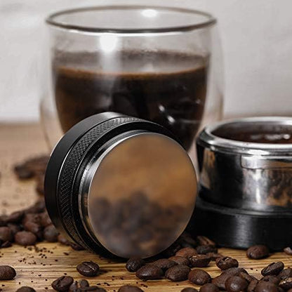 58mm Coffee Distributor and Tamper, Dual Head Coffee Leveler Fits for Portafilter, Increased Adjustable Depth- Professional Espresso Hand Tampers