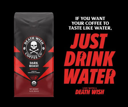 Death Wish Coffee - Single Serve Pods - Dark Roast Coffee Pods - Made with USDA Certified Organic (Espresso Roast, 100 Count)