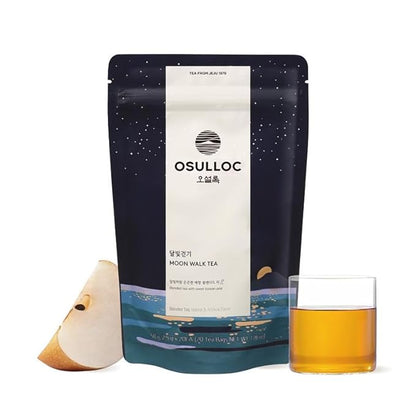 OSULLOC Moon Walk Tea (Korean Pear Flavor) | Sweet Fruit Tea | 20 Pyramid Tea Bags, 1.76oz
