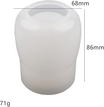 Silicone Jar Mold - Multi-Purpose Soap, Candle, Coffee Cup & Resin Mold