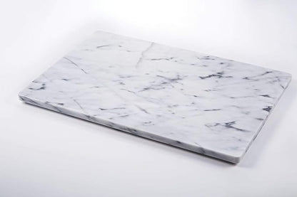 JEmarble Pastry Board 8x12 inch with Non-Slip Rubber Feets for Stability Perfect for Keep the Dough Cool and Chocolate Tempering(Premium Quality) White