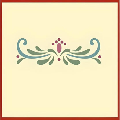 Rosemaling Patterns 24, 26, 27, 29 and 30 Stencils - Set of 5 Motifs - 4" x 1.5" each - Rose-painting - Scandinavian decorative folk painting - Mylar plastic stencil - The Artful Stencil