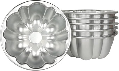 Weilan Cup Cake Molds Aluminum Molds for Jello Pudding Pan Cupcake Muffin Cups Cake Tartlets Nonstick for Steaming and Baking