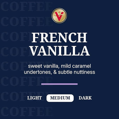 Victor Allen's Coffee French Vanilla Flavored Coffee, Medium Roast, 42 Count, Single Serve Coffee Pods for Keurig K-Cup Brewers