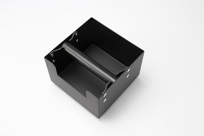Espresso Knock Box, Stainless Steel Coffee Grind Knock Box Ground Waste Bin Container with Rubber Knocking Bar for Coffee Maker Machine