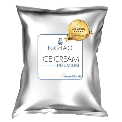 AussieBlends Premium Ice Cream Mix For Soft Serve, Rolled Ice Cream, Gelato, Liquid Nitrogen, 1-Pack, Imported