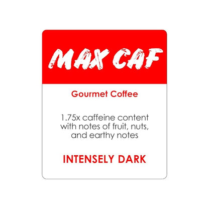 Donut Café Max Caf - Bold & Powerful High Caffeine Intensely Dark Roast Coffee Pods – For Keurig K Cup Brewers – Certified Non-GMO, Gluten-Free, Kosher – 1.5X Caffeine – 80 Count