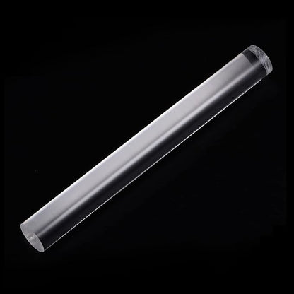 HARFINGTON Acrylic Clay Roller 9 Inch x 1 Inch Solid Non-Stick Plastic Round Tube Roller Polymer Clay Rod Fondant Rolling Pin for Shaping, Sculpting, Modeling DIY Crafts, Transparent