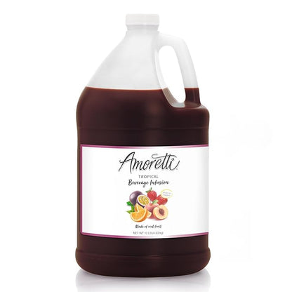 Amoretti - Tropical Beverage Infusion - Drink Mix & Water Enhancer with Pump for Flavoring Cocktails, Waters, Teas, and other Beverages, Preservative Free