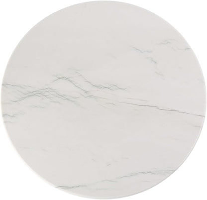 Koville Natural White Marble Cutting Board, 16 Inch Marble Cutting Boards for Kitchen Countertop, Stone Cheese Boards Pastry Boards for Baking, Charcuterie, Trivet, Round Serving Slab for Counter