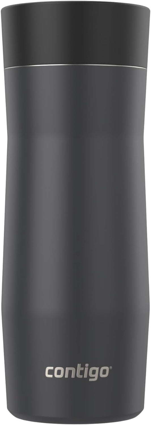 Contigo West Loop 3.0 Stainless Steel Insulated Travel Mug, Leak Proof with AutoSeal Lid, 16oz, Matte Black