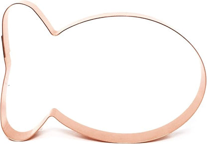 Goldfish Cookie Cutter 5.5 Inch Handmade Copper USA-Made by The Fussy Pup