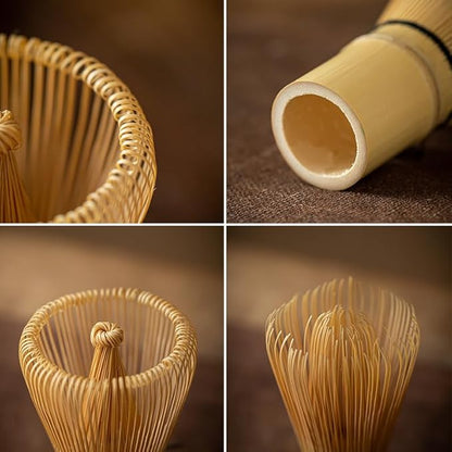 Matcha Whisk，Bamboo Whisk For Matcha Tea ，Bamboo Matcha Whisk 100 Prong，Matcha Bamboo Whisk 100% Natural Handcrafted
