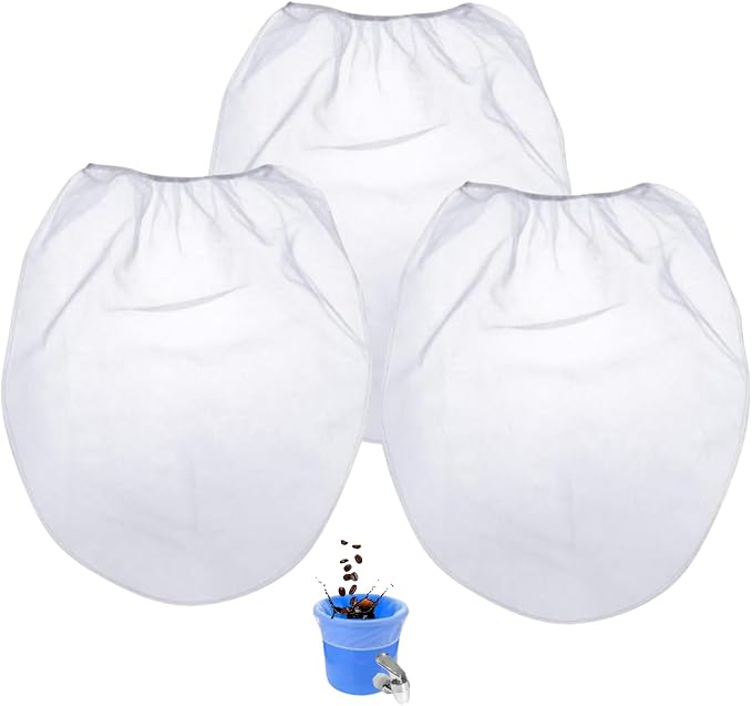 3Pack Cold Brew Coffee Filter Bag Reusable 5 Gallon Coffee Filter Compatible With Toddy Cold Brew System Strainer Bag, for 5 Gallon Commercial Brewers