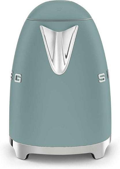 Smeg 50's Retro Style 7-Cup Electric Water Kettle with Automatic Shutoff, Removable Base, and Water Indicator (Jade)