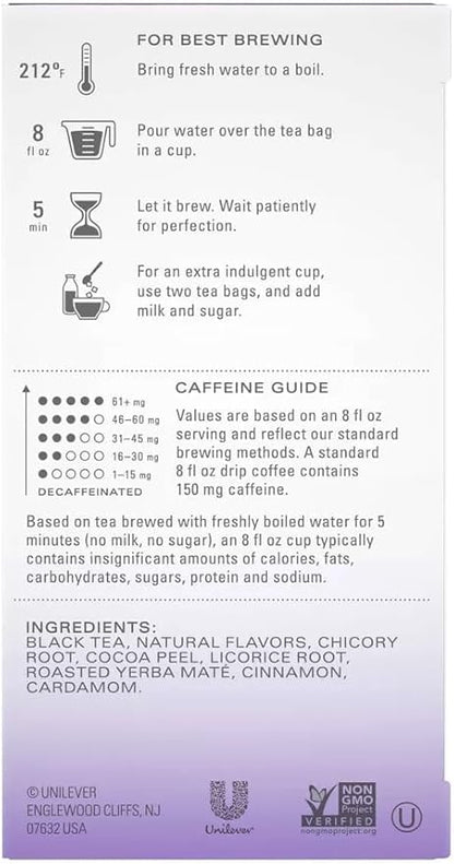 TAZO Tea Bags, Glazed Lemon Loaf Herbal Tea, & Vanilla Bean Macaron Black Tea 15CT (1ea) (Variety Pack)