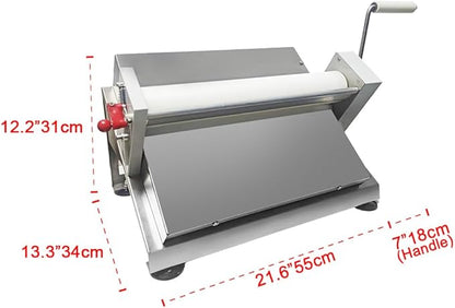 Manual Fondant Dough Sheeter, 16 inch Pastry Dough Roller, Croissant Baking Presser