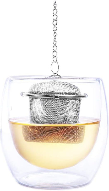 TGL Co. Stainless Steel Tea Infuser | Durable Teapot Green Tea Filter | Perfect for Loose Leaf Tea Brewing (Basket Infuser)