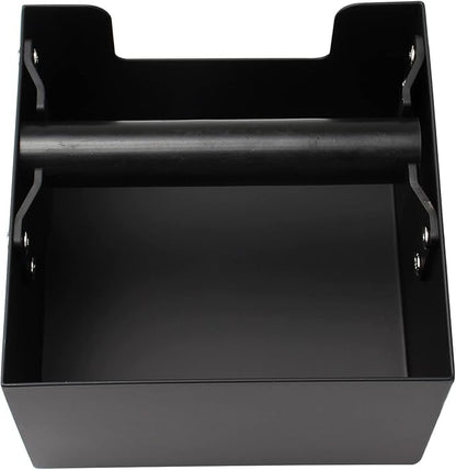 Espresso Knock Box, Stainless Steel Coffee Grind Knock Box Ground Waste Bin Container with Rubber Knocking Bar for Coffee Maker Machine