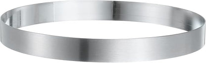 HARFINGTON Round Cake Ring 7.09 x 1 Inch Seamless Stainless Steel Pastry Mousse Dessert Ring Mirror Coating for Baking Cooking English Muffins Crumpet Making Tool