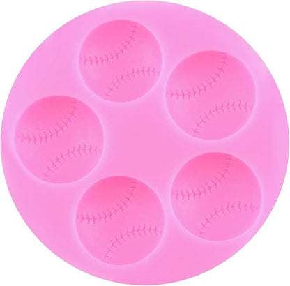 Mujiang Baseball Fondant Molds Sports Theme Silicone Molds Baseball Cap Bat Cake Decoration Mold For Cake Decorating Chocolate Gum Paste Candy Polymer Clay Set Of 3