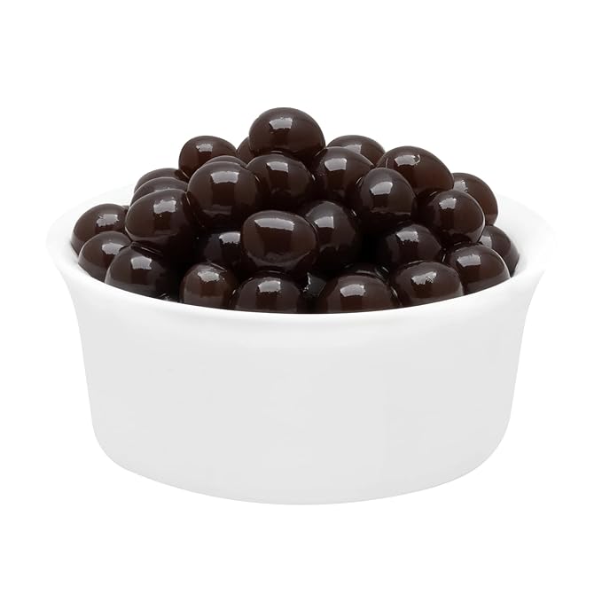 Tea Zone [7 Pounds] Brown Sugar Popping Pearls for Boba Tea Beverages, Sweets, Ice Cream Topping | B2066