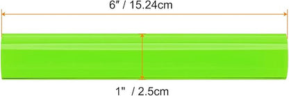 HARFINGTON Acrylic Clay Roller 6 Inch x 1 Inch Solid Non-Stick Plastic Round Tube Roller Polymer Clay Rod Fondant Rolling Pin for Shaping, Sculpting, Modeling DIY Crafts, Green