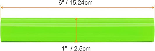 HARFINGTON Acrylic Clay Roller 6 Inch x 1 Inch Solid Non-Stick Plastic Round Tube Roller Polymer Clay Rod Fondant Rolling Pin for Shaping, Sculpting, Modeling DIY Crafts, Green