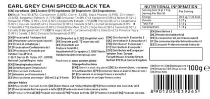 VAHDAM Earl Grey Masala Chai - High Caffeine, Non GMO, Gluten Free | Citrusy Earl Grey Tea Leaves w/ Pure Bergamot Oil | Brew Hot, Iced or Chai Latte | Vacuum Sealed Pack (50 Cups/3.53 oz)