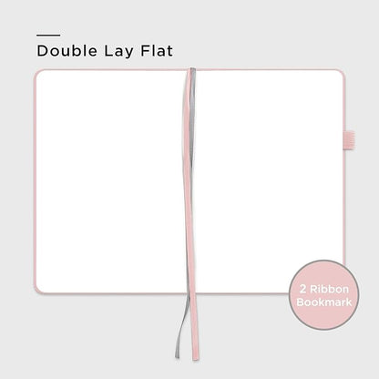 &And Per Se Blank Journal Notebook, 160 Pages, 5.7 x 8 inches College Ruled Thick Paper Notebook Journals for Writing, Hardcover Notebook(1 Pack, pink)