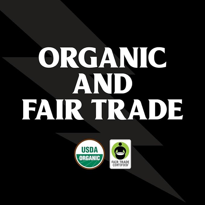 Death Wish Coffee, Organic and Fair Trade, Medium Roast, Whole Bean Coffee, 16 oz