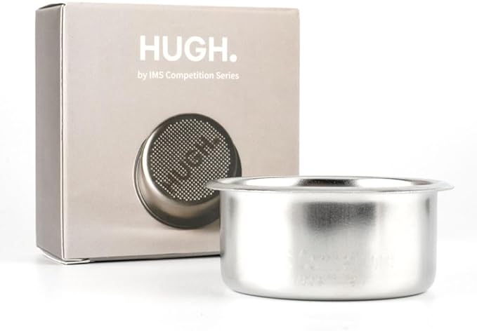 HUGH, by IMS 51 mm Precision Filter Basket Competition Series Coffee Filter Basket Stainless Steel Portafilter Basket, 14-18 grams compatible with Leverpresso H26