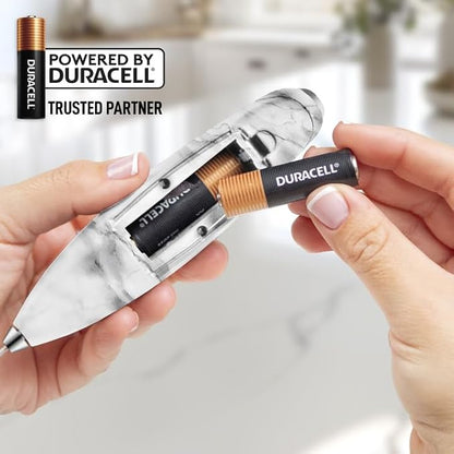 Zulay Kitchen Powerful Milk Frother Wand With 4 AA Duracell Batteries - Ultra Fast Handheld Drink Mixer - Electric Whisk Foam Maker for Coffee, Lattes, Cappuccino, Matcha & Creamer -