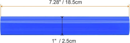 HARFINGTON Acrylic Clay Roller 7.28 Inch x 1 Inch Solid Non-Stick Plastic Round Tube Roller Polymer Clay Rod Fondant Rolling Pin for Shaping, Sculpting, Modeling DIY Crafts, Blue