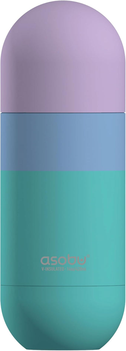 Asobu Orb Stainless Steel Double Wall Insulated Travel Water Bottle 14 Ounce (Pastel Green)