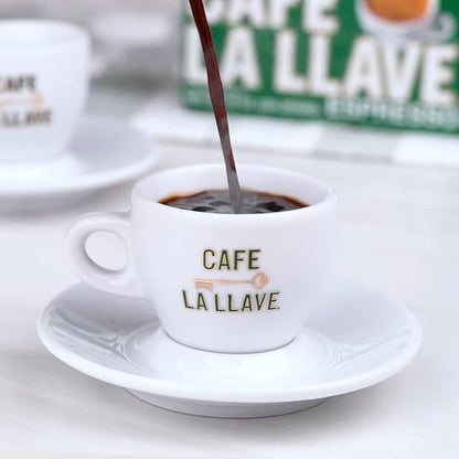 Cafe La Llave Whole Bean Espresso Coffee, Premium Dark Roast, 32 oz Bags (Pack of 2) - Rich Cuban-Style Blend