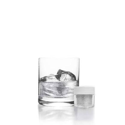 White BREW GLITTER Edible Glitter For Drinks, Cocktails, Beer, Garnish Glitter & Beverages | KOSHER & HALAL Certified | 100% Edible & Food Grade | Vegan, Gluten, Nut Free (45g Shaker, White)