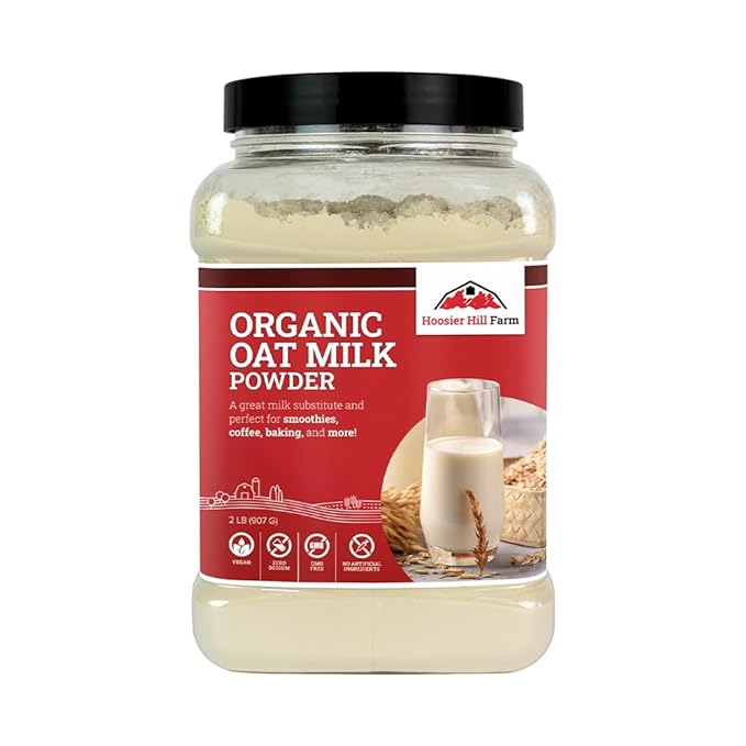 Hoosier Hill Farm Organic Oat Milk Powder, 2LB (Pack of 1)