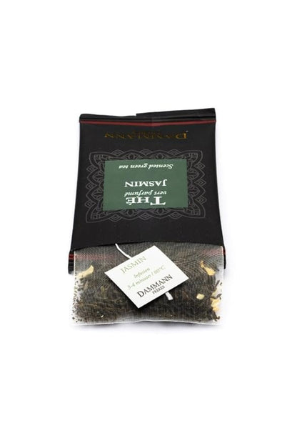 Dammann Freres Sachets, Vert Au Jasmin Tea Bags, Premium Gourmet French Jasmine Green Tea, Individually Wrapped, 24 Count (Single Pack)