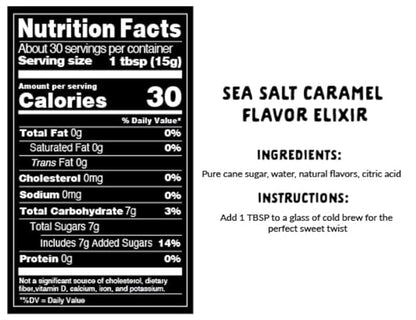 Explorer Cold Brew Decaf Coffee Concentrate & Caramel Syrup Bundle, Gluten Free Instant Liquid Mix, Drink Iced or Hot