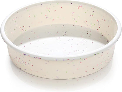 Vinino 6 Inch Silicone Round Cake Pan with Metal Reinforced Frame, Nonstick Silicone Springform Pan for Baking Suitable for Making Layers, Cheese & Chocolate Cakes