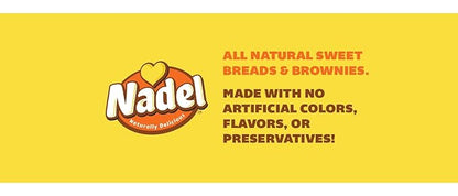 Nadel - NATURALLY DELICIOUS ZUCCHINI CAKE (4 Pack) Sweet Breads & Cakes Slices, Back to School lunch snack, breakfast bar