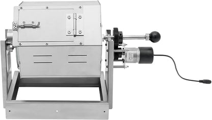 0.66-2.65LBS Automatic Coffee Roaster for Home Use, Stainless Steel Electric Coffee Bean Roaster Machine with Glass Window+Thermometer, Drum Style Nuts Peanuts Roaster Silver