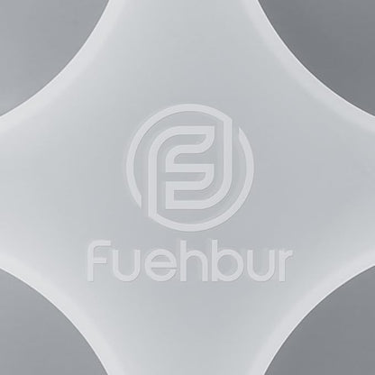 【300+ Design Optional】 Fuehbur 4 inch 4-Circles Car Freshie Mold, Four-Circle Round in 4 Cavity Silicone Soap Resin Molds, Super-Large Mould
