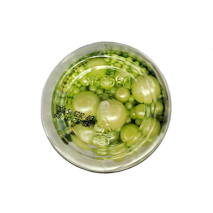 Edible Green Sugar Pearls Candy Sprinkles 120G/ 4.23Ounce Baking Cake Sprinkles Cupcake and Cake Topper Cookie Decorations Wedding Party Valentines Halloween Christmas Supplies