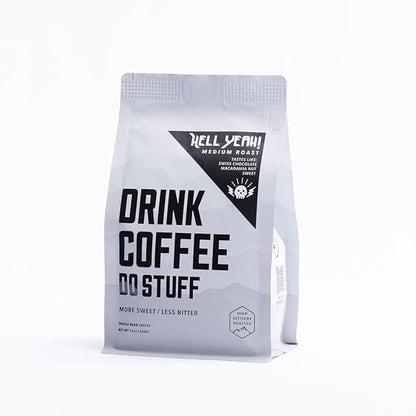 Drink Coffee Do Stuff, Blend, 2 Pound Bag, Whole Bean, Medium Roast, Sweet, Chocolate, Caffeine, Organic, Lake Tahoe Coffee (Hell Yeah!)