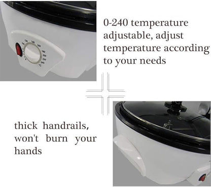 JIAWANSHUN Electric Coffee Roaster Machine 500g Coffee Bean Roaster 0-240℃ Non-Stick Home Peanut Beans Roaster 1200W 110V