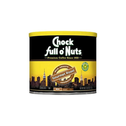 Chock Full o’Nuts Gourmet Roast Ground Coffee, Mild Roast – A Light, Smooth and Aromatic Mild Blend (26 Oz. Can)