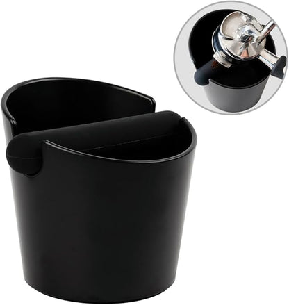 watchget Coffee Knock Box - 4.8 Inch Shock-Absorbent Barista Style Espresso Dump Bin with Removable Knock Bar and Non-Slip Base, Durable Coffee Bin for Home and Cafe